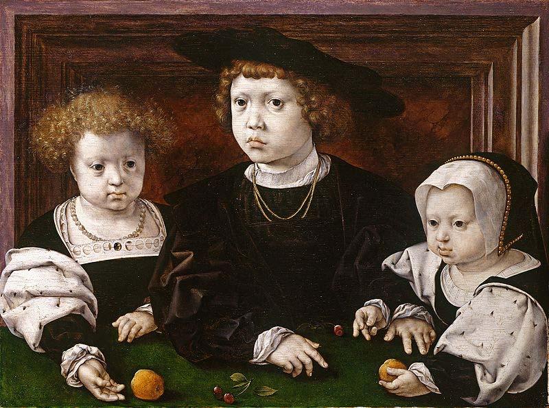Jan Gossaert Mabuse The Three Children of Christian II of Denmark oil painting image